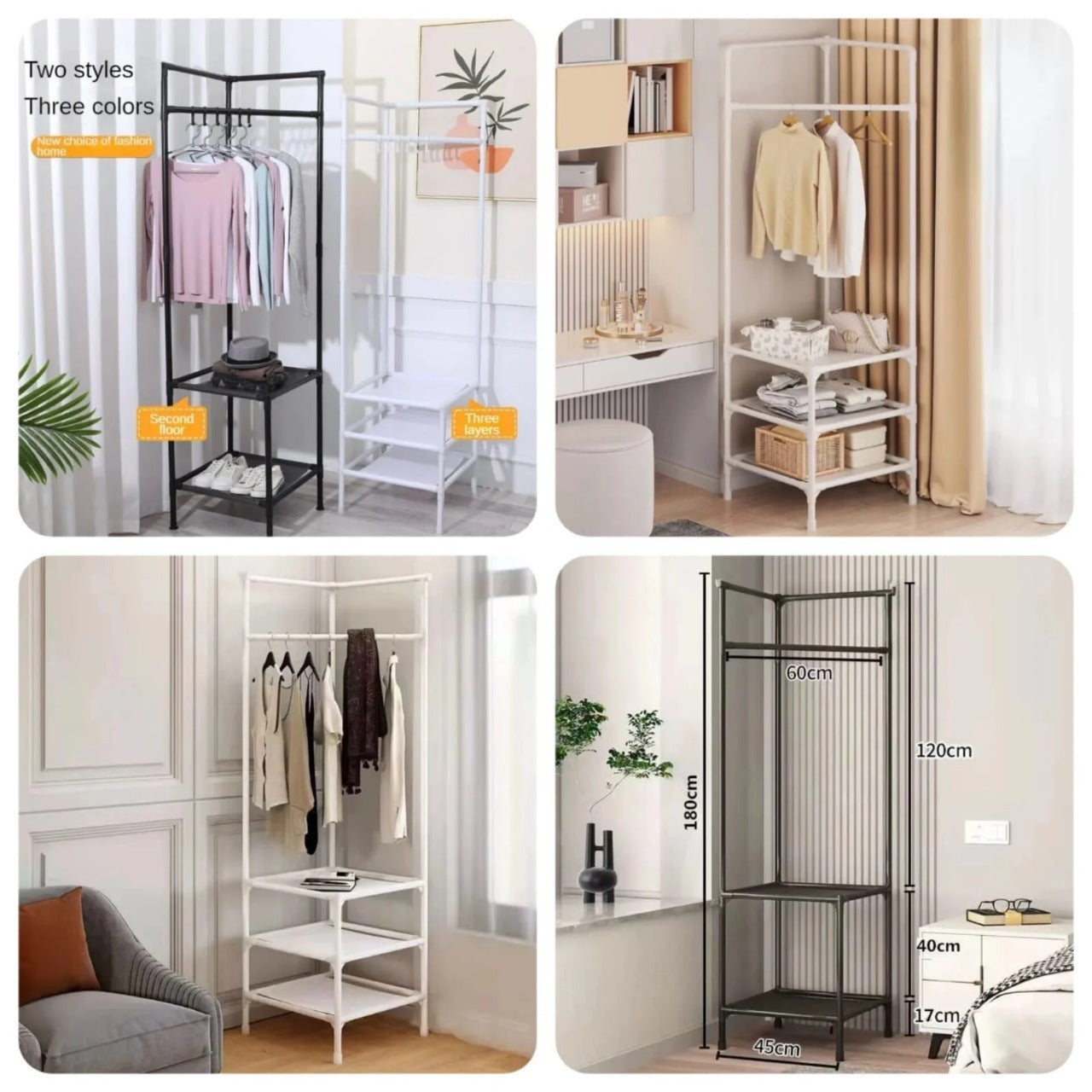 Coat Rack with Corner Design - My Store