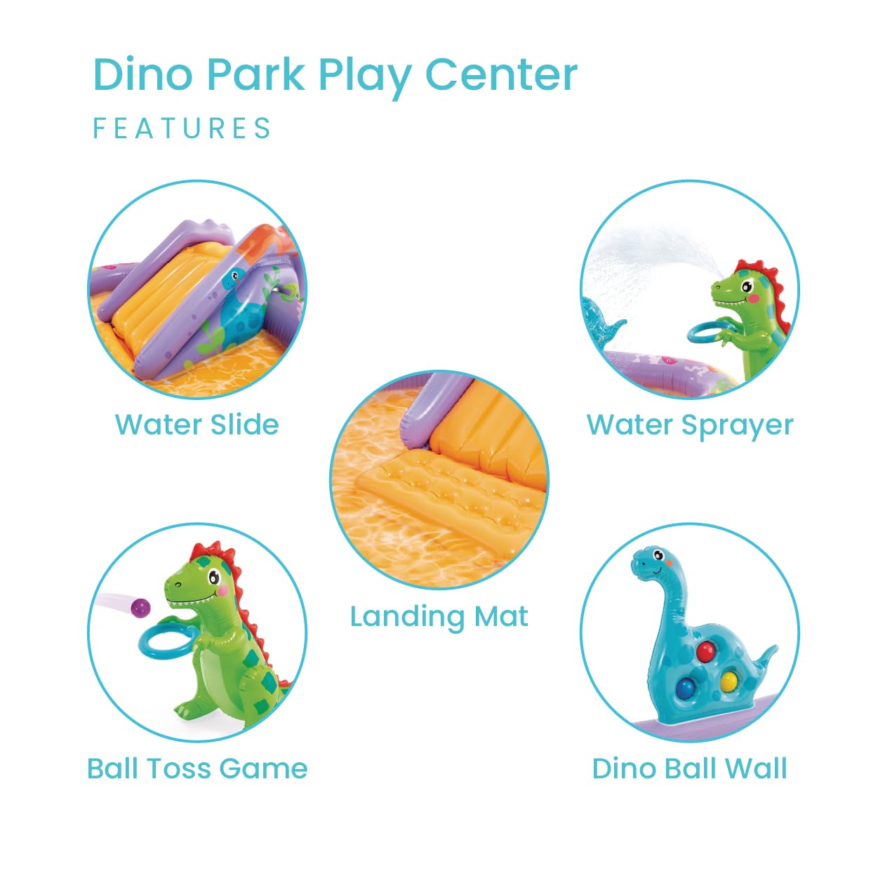 Intex Dino Park Inflatable Play Center & Kids Pool