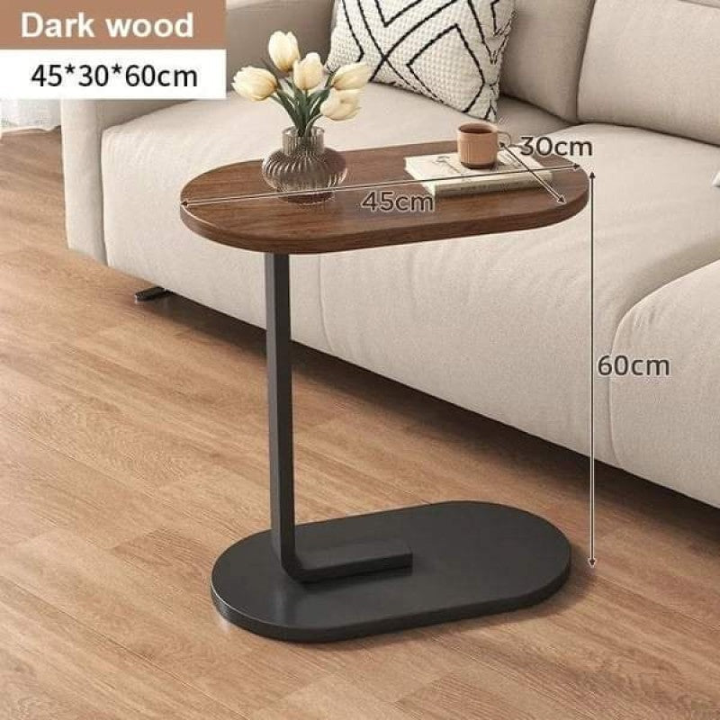 Modern C-Shaped Side Table | Space-Saving Sofa & Bedside Companion - My Store