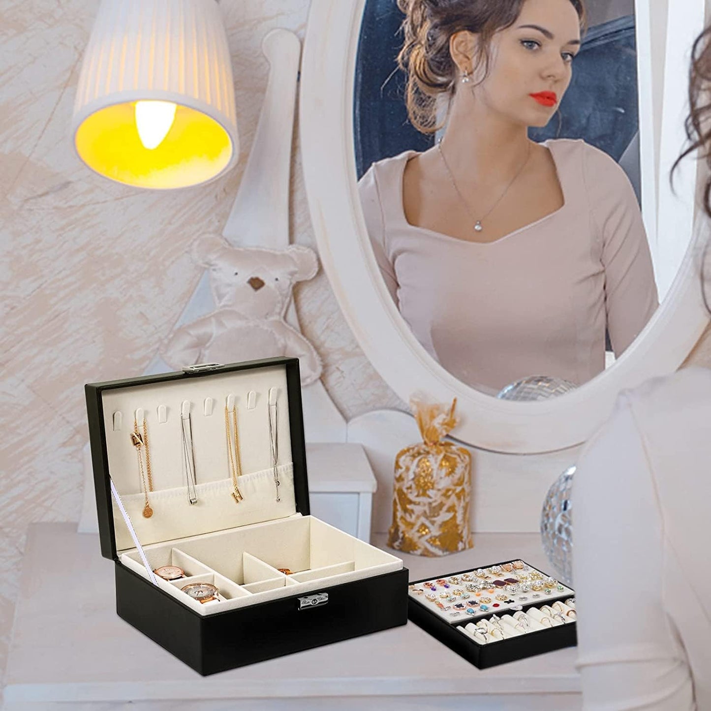 2 Layers Jewelry Organizer Box