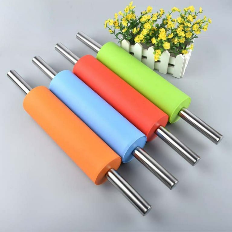 Silicone Rolling Pin With Stainless Steel Handle - My Store