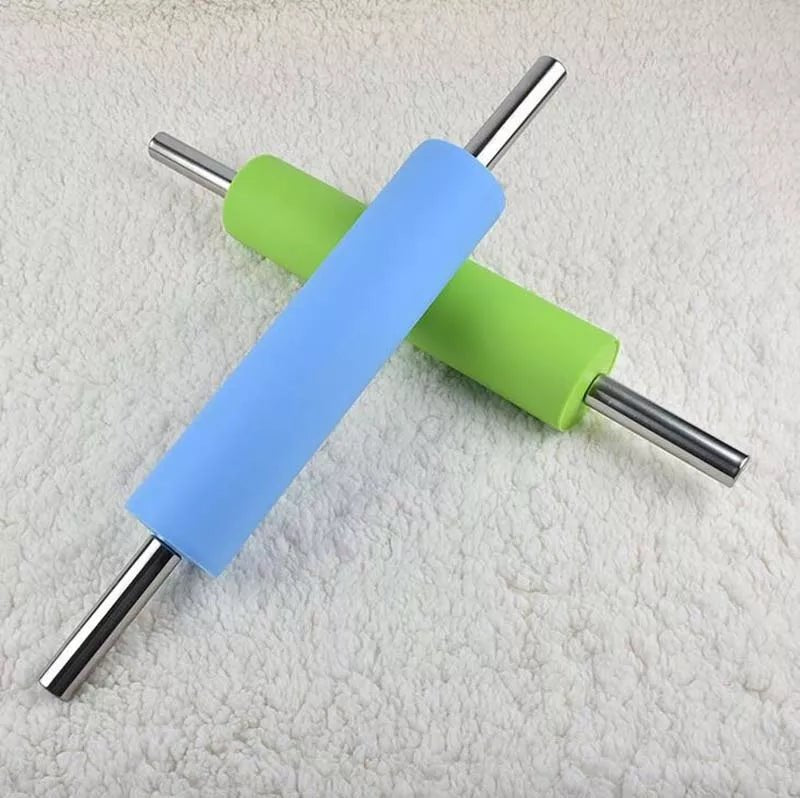 Silicone Rolling Pin With Stainless Steel Handle - My Store
