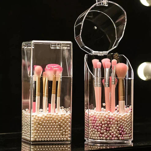 Acrylic Pearl Brush Holder - My Store