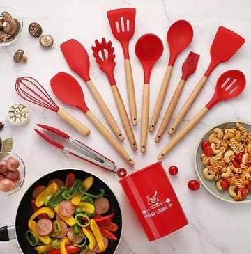 12 PCS Silicone Utensils Spoon Set
