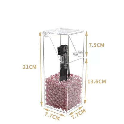 Acrylic Pearl Brush Holder - My Store