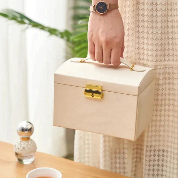 3Layer Leather Jewelry Box - My Store