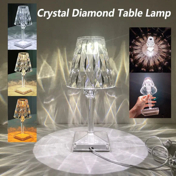 Crystal Diamond Table Lamp