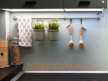 Long Handle Pan Pot Brush – Eco-Friendly Kitchen Cleaning Tool