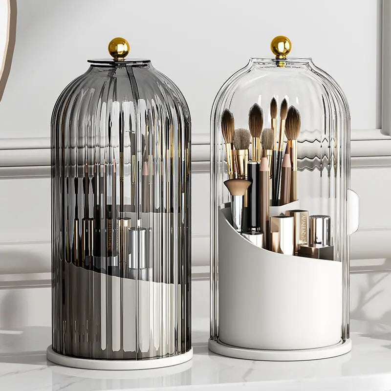 Luxury 360° Rotating Makeup Brush Organizer