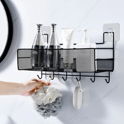 Self-Adhesive Iron Shelf With Hook - My Store
