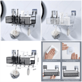 Metal Meshed Wall-Mounted Shelf with Hooks - My Store