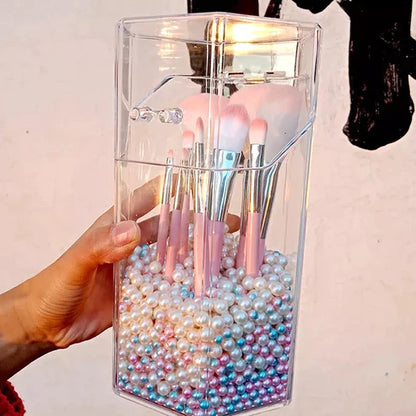 Acrylic Pearl Brush Holder - My Store