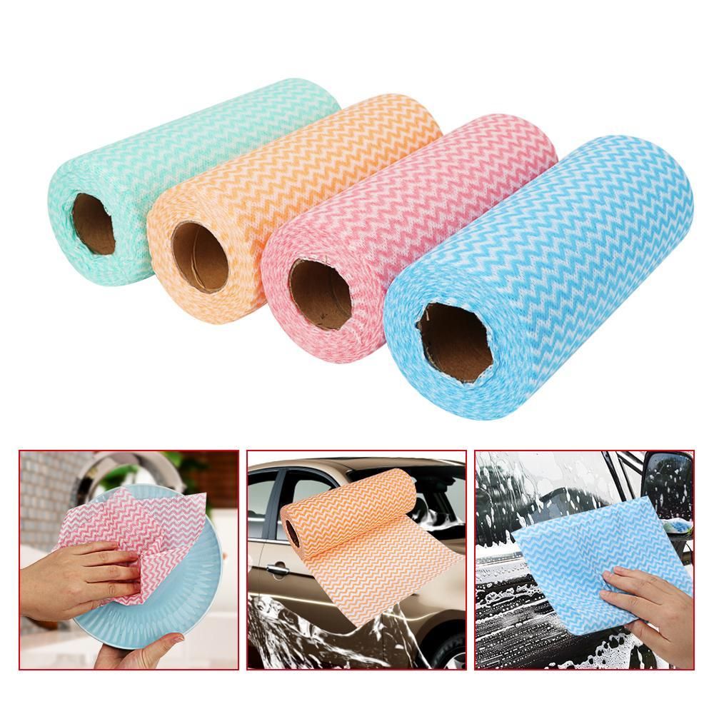 Reusable Cleaning Cloths Roll (50pcs)