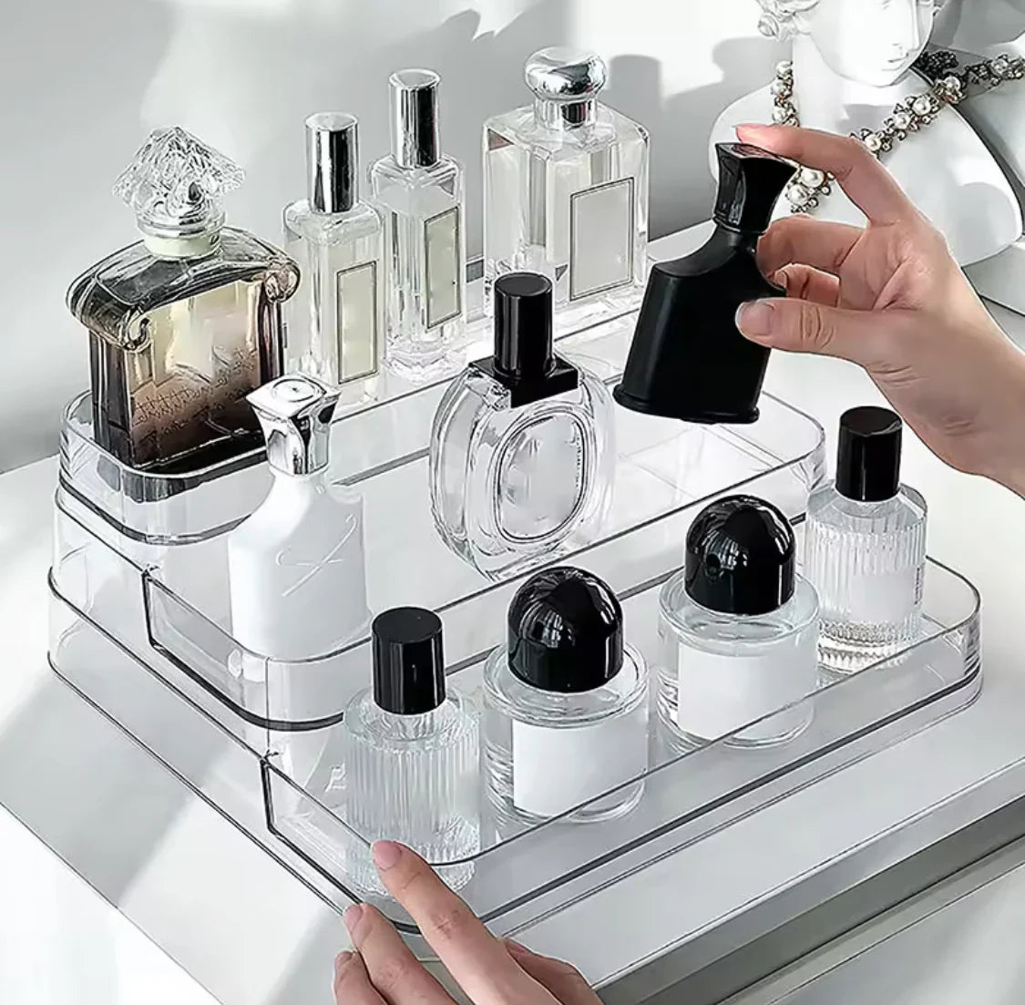 3-Tier Acrylic Desktop Perfume Organizer - My Store
