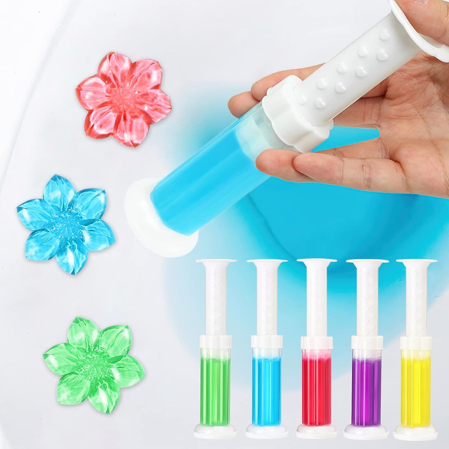 Toilet jell injection