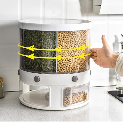 Rotating Cereal Dispenser (6 in 1) - 10Kg - My Store