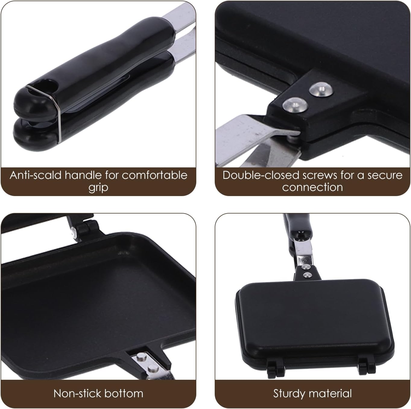 Non-Stick Square Sandwich Maker 🥪 - My Store