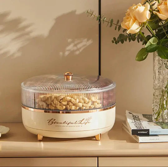 5 Grid Rotating Dry Fruit Tray - My Store