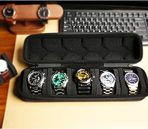 SAFEBUDDY men's5 slots Watch travel case box