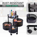 Rotating Kitchen Storage Trolley - Round - My Store