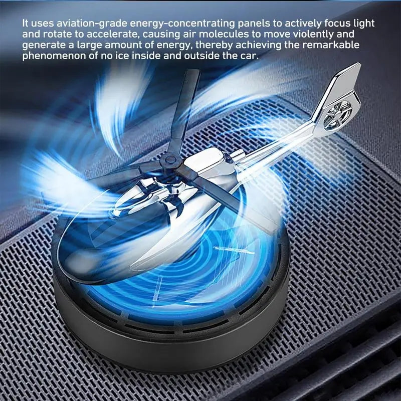 Solar Powered Helicopter Car Fragrance Diffuse - My Store