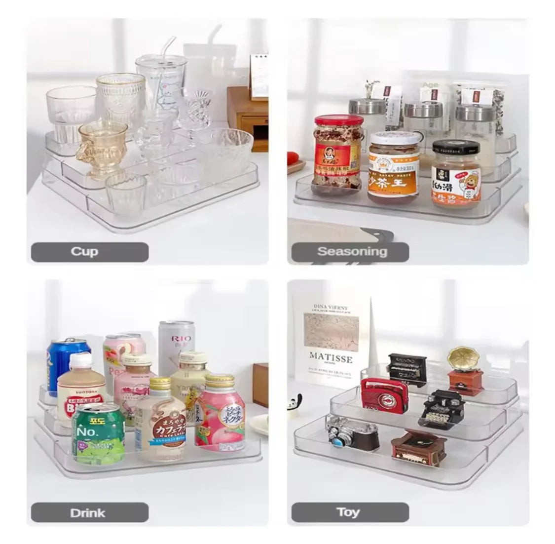 3-Tier Acrylic Desktop Perfume Organizer - My Store