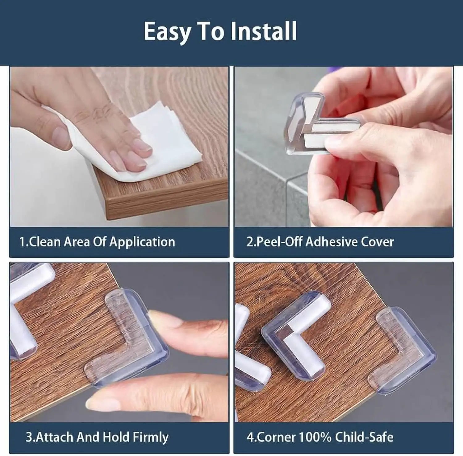 Rubber Table Corner - 4pc Set - My Store