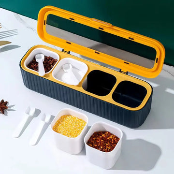 4 Grids Kitchen Spice Organizer Box - My Store