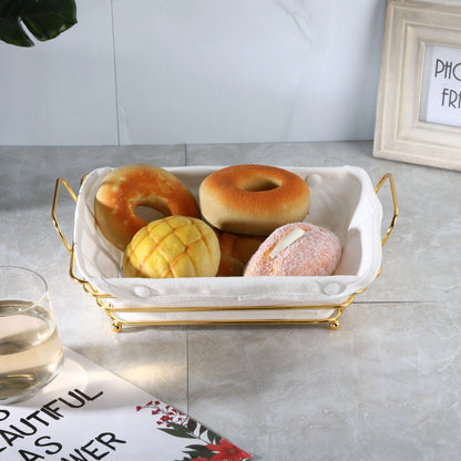 Metal Fruit Storage Basket, Snacks Storage And Organizer Plate - My Store