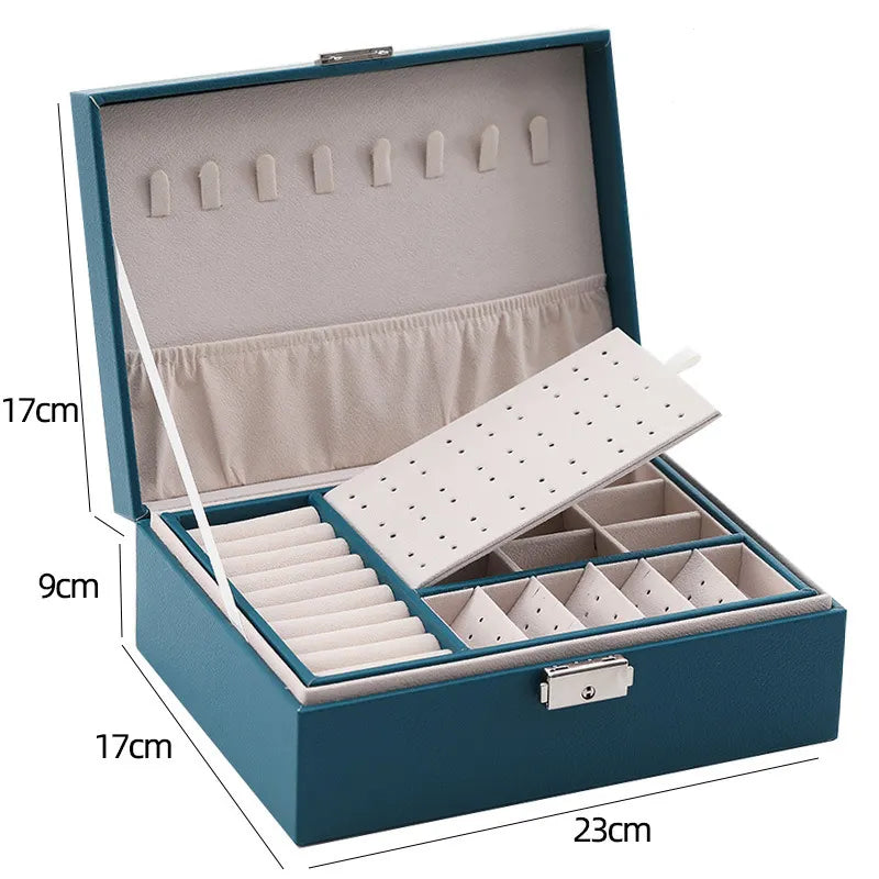 2Layer Leather Jewelry Organizer - My Store