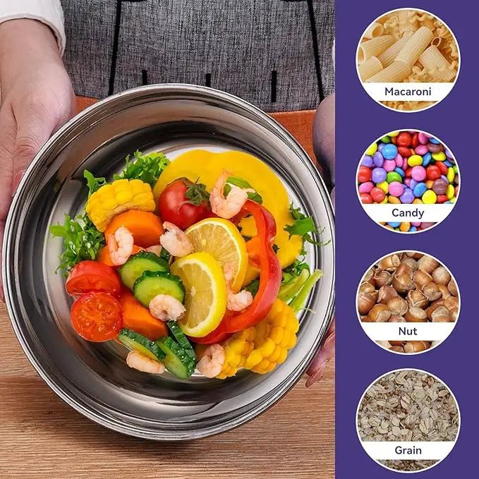 Stainless Steel Colorful 3pcs Bowl Set - My Store