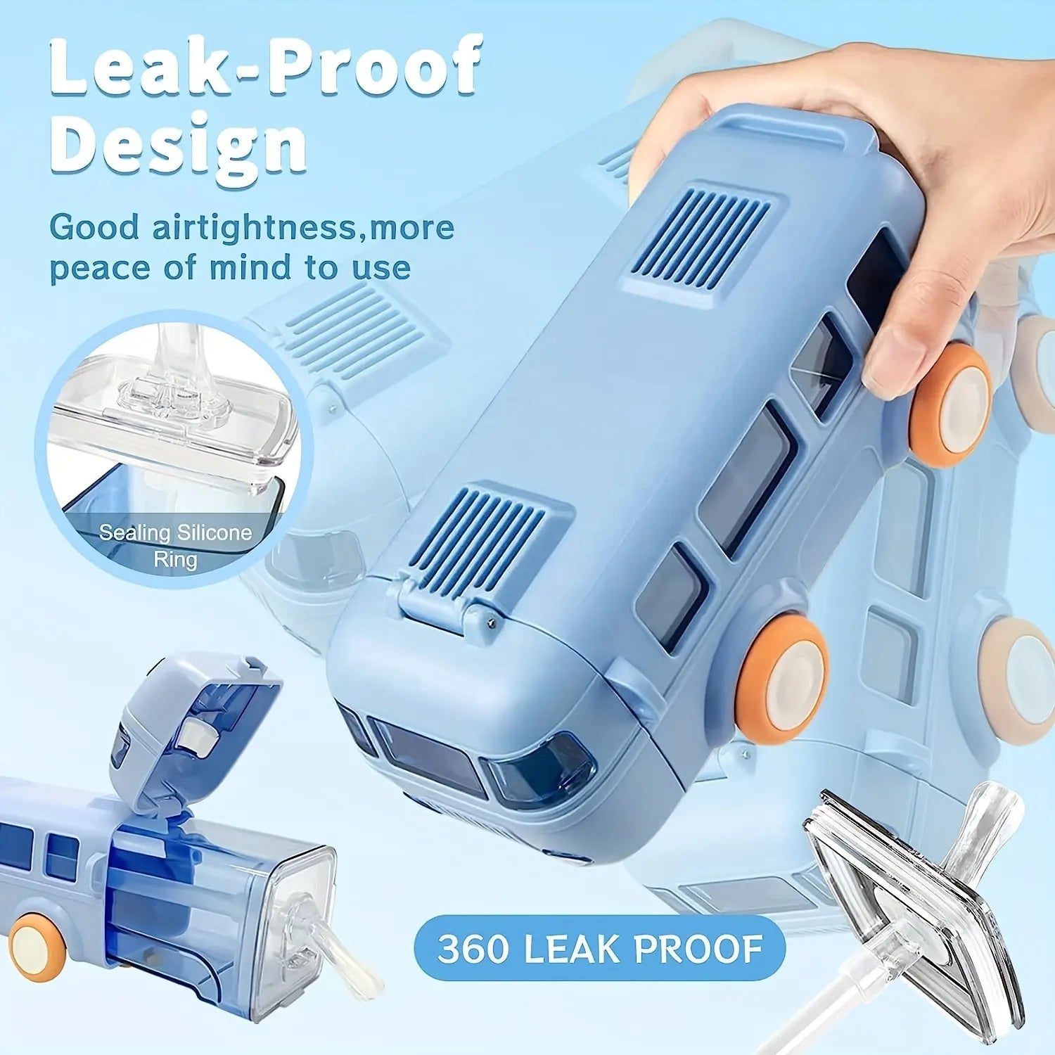 Kids Bus Water Bottle - 500ML - My Store