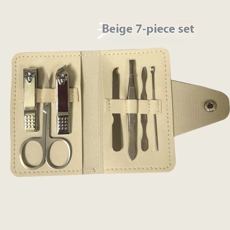 7in1 Nail Kit Leather Pouch - My Store