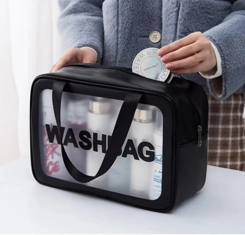 3 pcs set PU Leather Travel Cosmetics Washbag - My Store