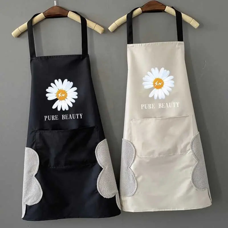 Kitchen Apron Waterproof Hand-Wiping With Pocket - My Store