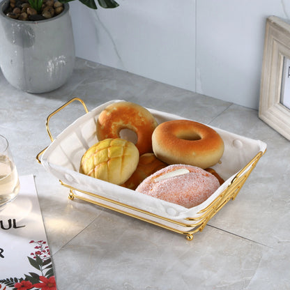 Metal Fruit Storage Basket, Snacks Storage And Organizer Plate - My Store