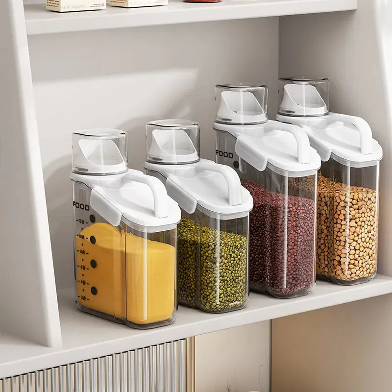 Airtight Food Storage Container With Measuring Cup - My Store