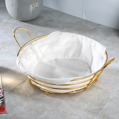 Metal Fruit Storage Basket, Snacks Storage And Organizer Plate - My Store