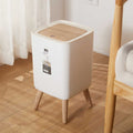 Wooden High Foot Dustbin - Square Shape - My Store