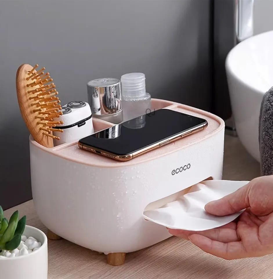 Ecoco Tissue Box with Storage Holder