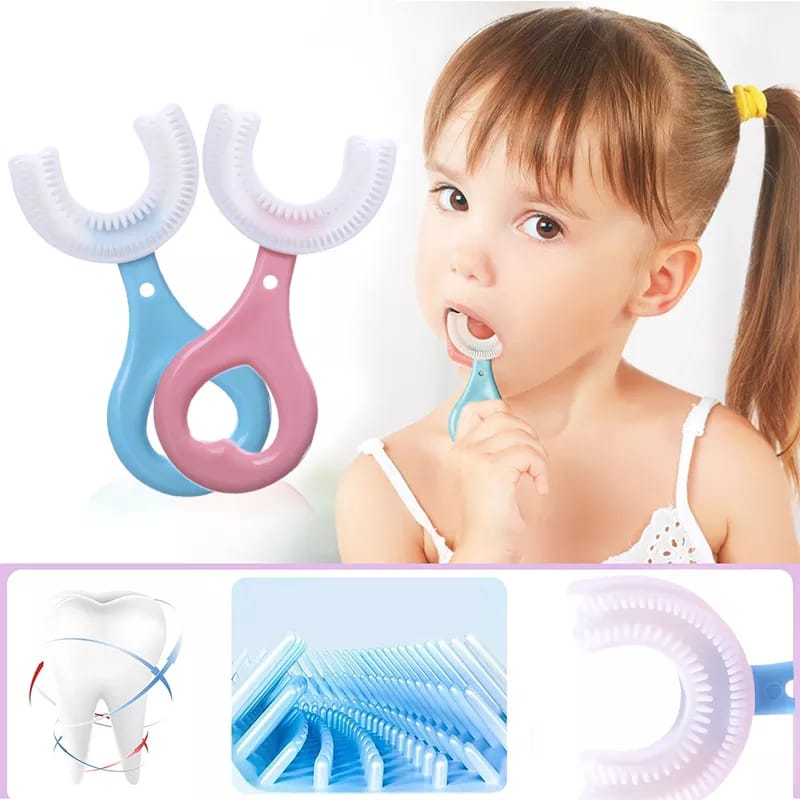 U Shape Silicon Kids Teeth Brush - My Store