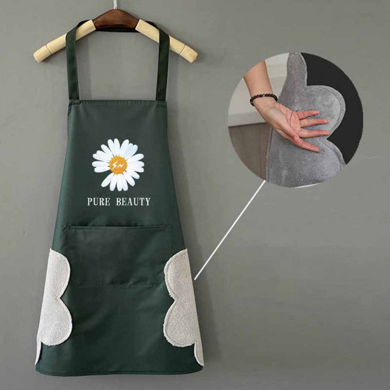 Kitchen Apron Waterproof Hand-Wiping With Pocket - My Store