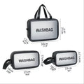 3 pcs set PU Leather Travel Cosmetics Washbag - My Store