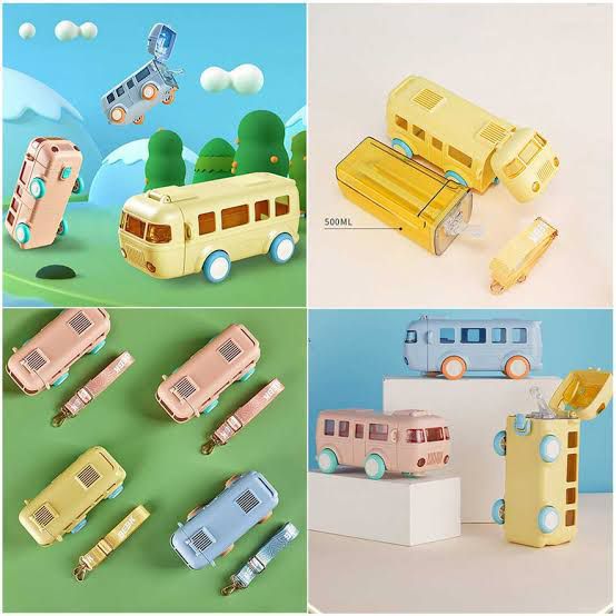 Kids Bus Water Bottle - 500ML - My Store