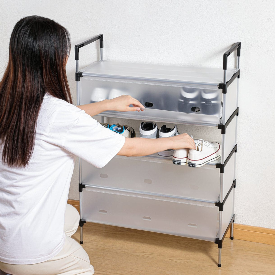 Multi Layers Dust Proof Shoe Rack