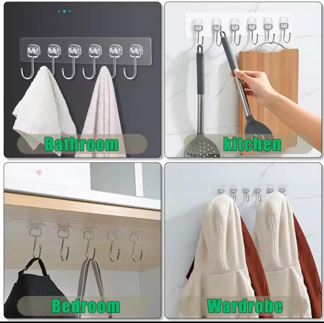 Multi-Purpose Wall Hooks Set