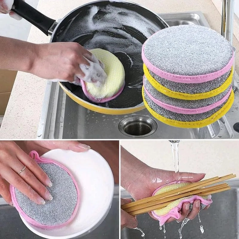 Double Side Dishwashing Sponge Pack Of 3