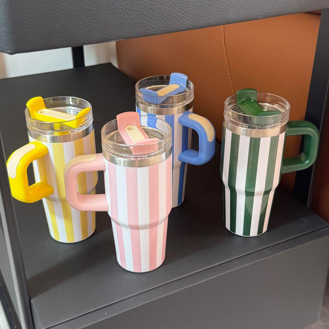 Stripes Tumbler For Kids Mini 14Oz Stainless Steel