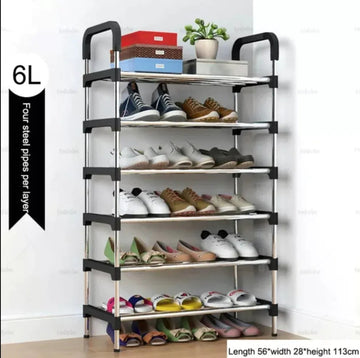 6 Layer Metal Shoe Rack