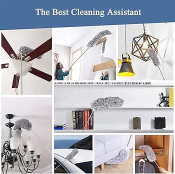 Foldable Cleaning Grey Duster (Premium Quality) (Big Size)